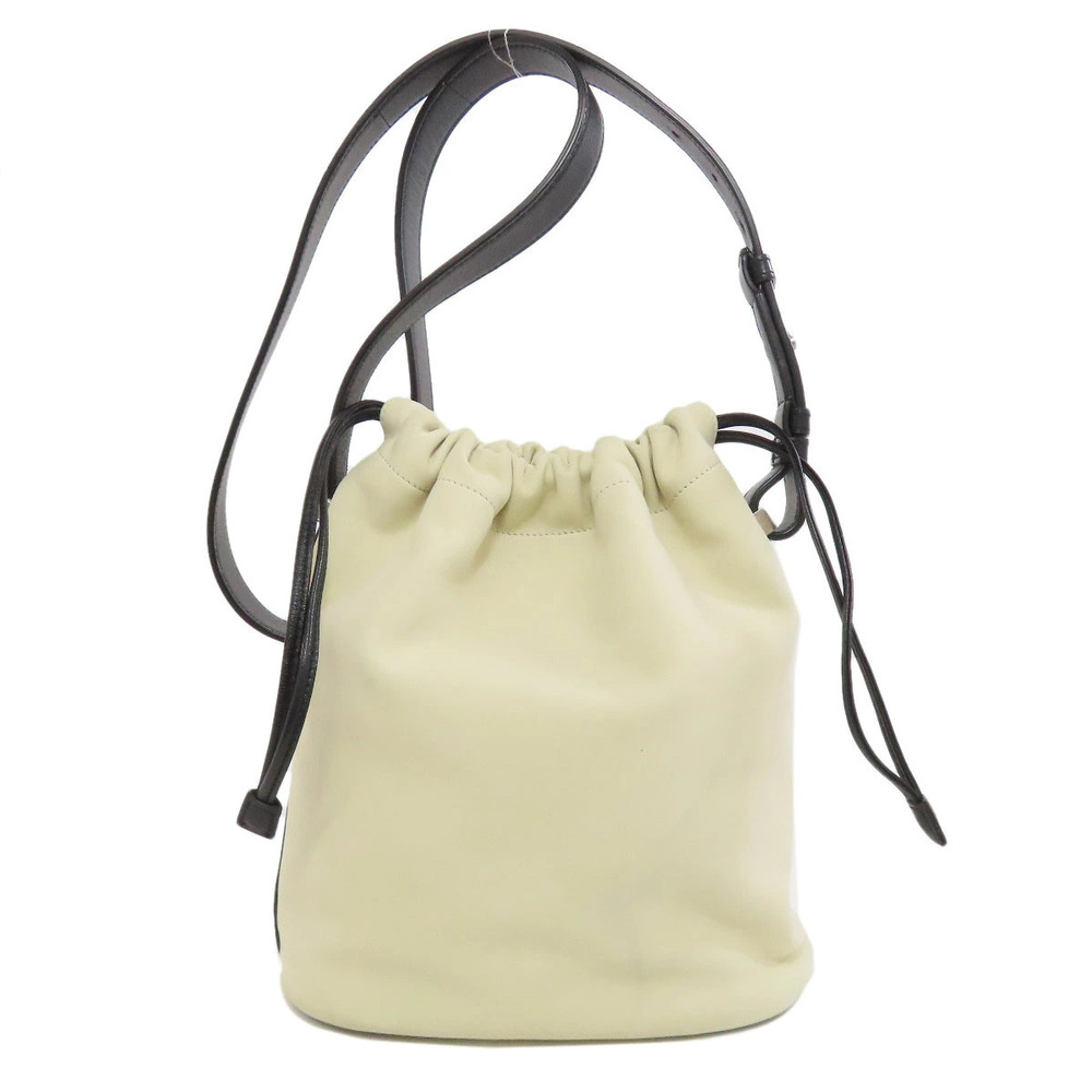 Saint Laurent white bag bucket Gauche Rive drawstring